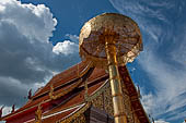 Chiang Mai - Wat Phra That Doi Suthep. One of the two largest vihan of the temple. 